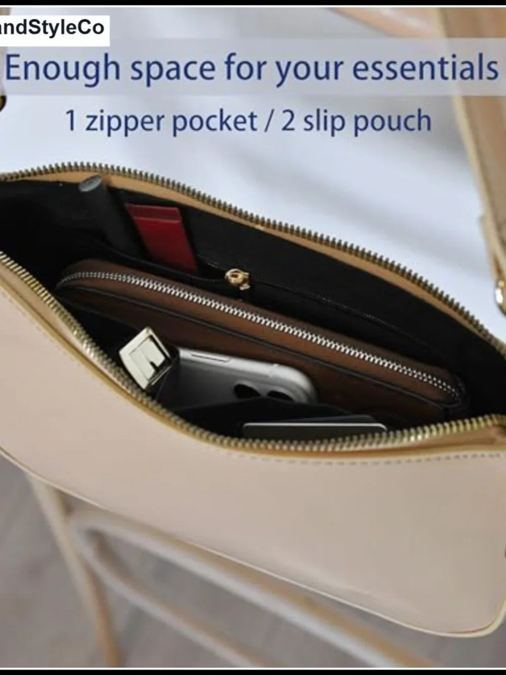 Glossy Faux Patent Leather Women 90s Shoulder Bag Clutch Crossbody Gold Hardware